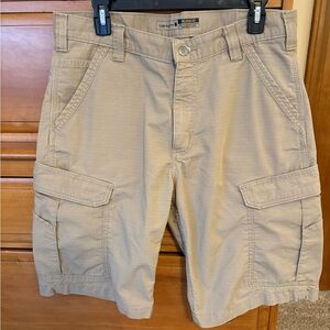 Carhartt Tan Utility lightweight Cargo Shorts 34